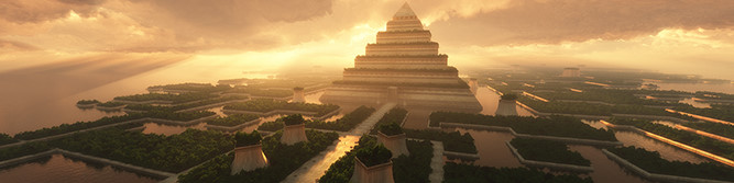 Temple of the Leaf:  Rendered for 3 Widescreen Monitors